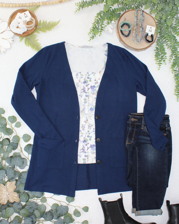 IN STOCK Cori Cardigan - Navy