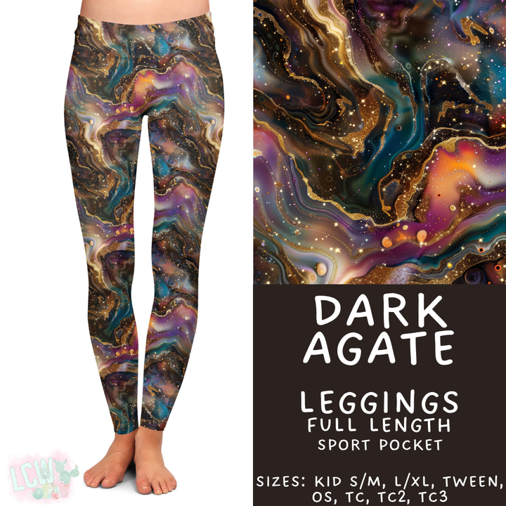 Batch #448 - Agate Collection - Closes 11/17 - ETA early Jan - Dark Agate Full Length Leggings