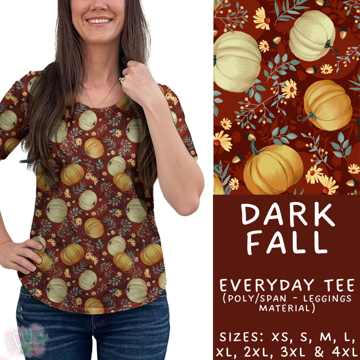 Batch #403 - Hello Fall 2 - Closes 8/28 - ETA mid October - Dark Fall Everyday Tee