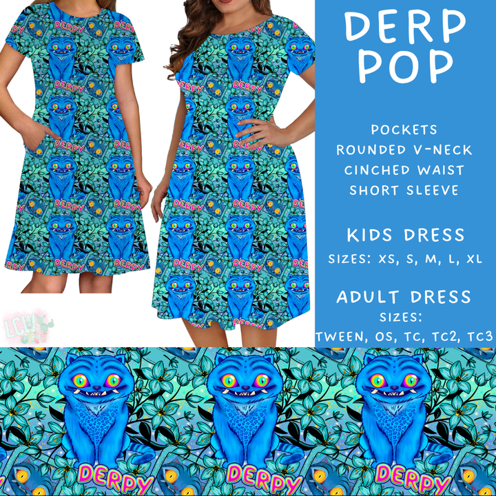 Batch #443 - September Request Run - Closes 11/6 - ETA mid/late Dec - Derp Pop Women's & Girls Dresses