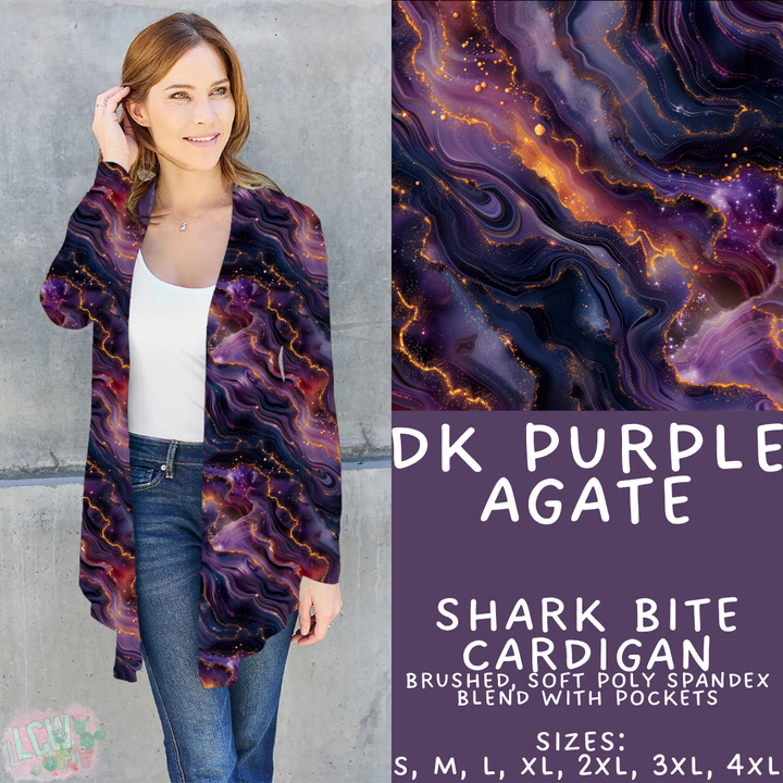 Batch #448 - Agate Collection - Closes 11/17 - ETA early Jan - Dk Purple Agate Cardigan