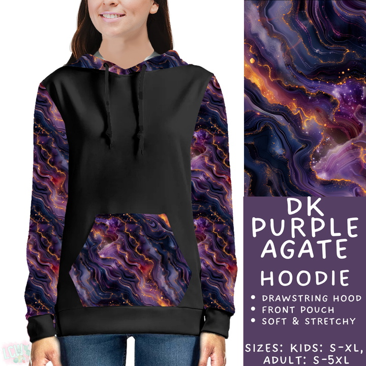 Batch #448 - Agate Collection - Closes 11/17 - ETA early Jan - Dk Purple Agate Hoodie