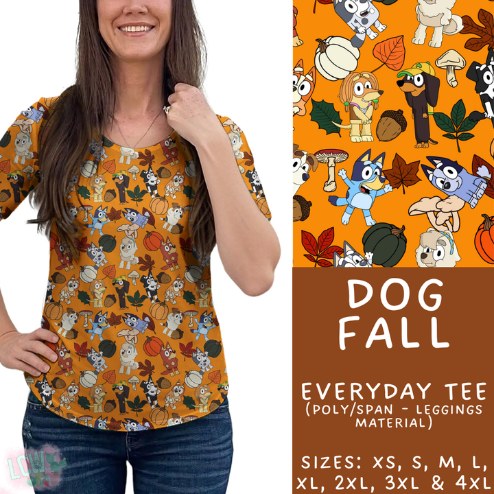 Batch #409 - Character Fall 2 - Closes 9/8 - ETA late October - Dog Fall Everyday Tee