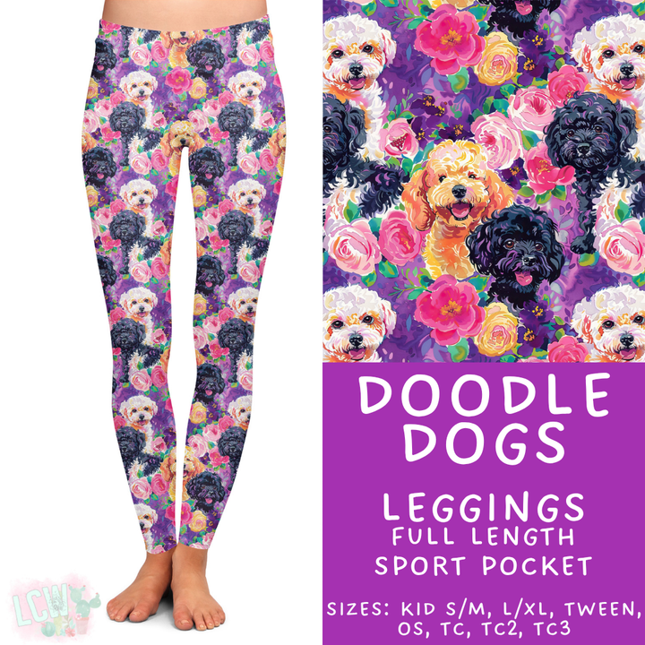 Batch #443 - September Request Run - Closes 11/6 - ETA mid/late Dec - Doodle Dogs Full Length Leggings