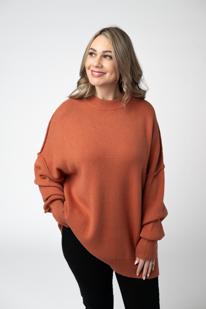 IN STOCK Aurora Cozy Sweater - Pumpkin Spice