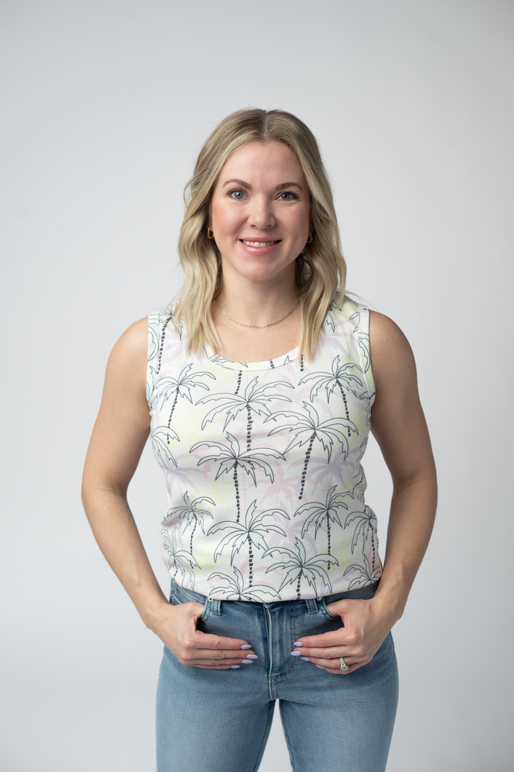 IN STOCK Ava Tank - Neon Palm