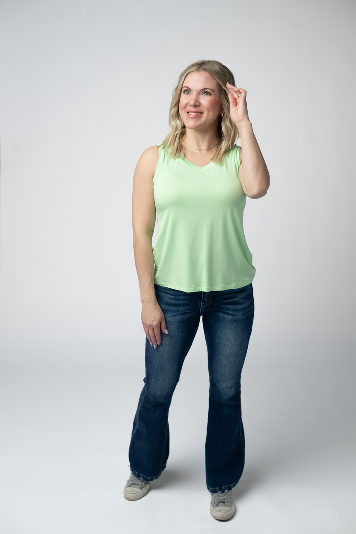 IN STOCK Noelle Tank - Lime