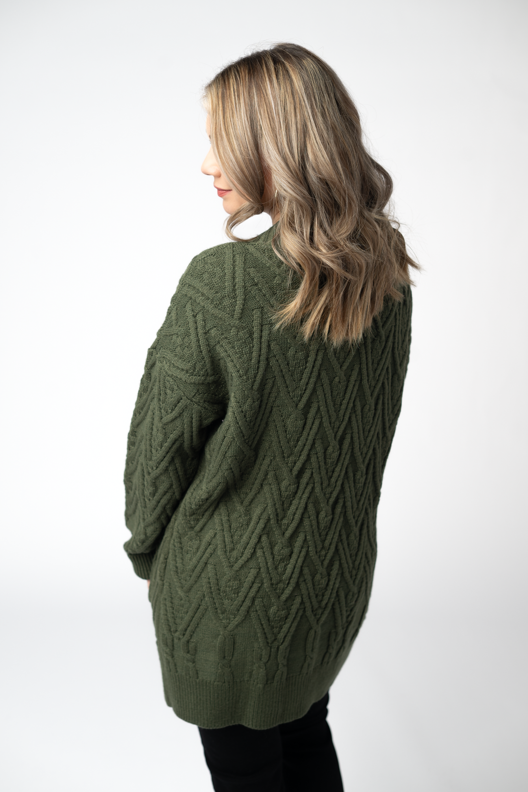 IN STOCK Brooks Button Sweater Cardigan - Olive