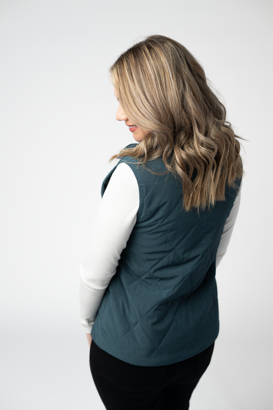 IN STOCK Remy Zip Up Vest - Teal