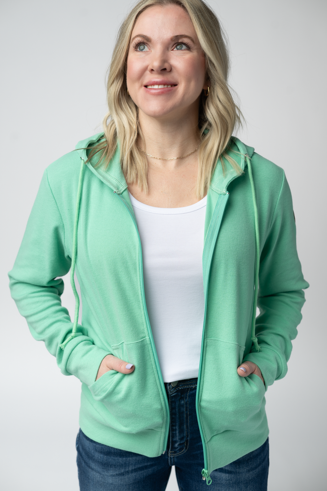 IN STOCK Fullzip Hoodie - Aquamarine