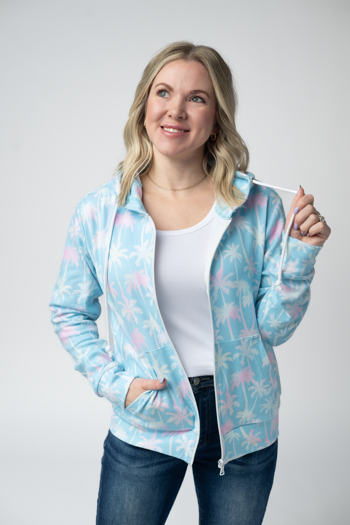 IN STOCK Fullzip Hoodie - Aqua Palm