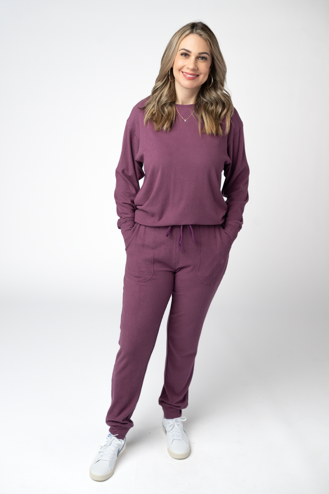 IN STOCK Corrine Joggers - Plum