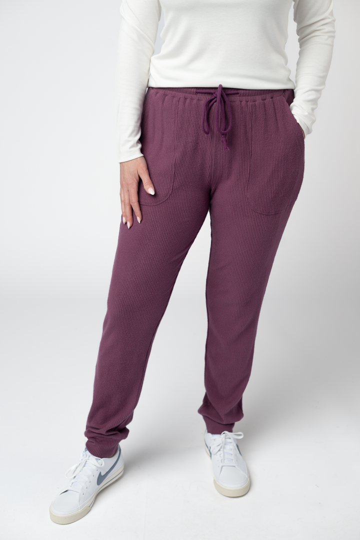 IN STOCK Corrine Joggers - Plum