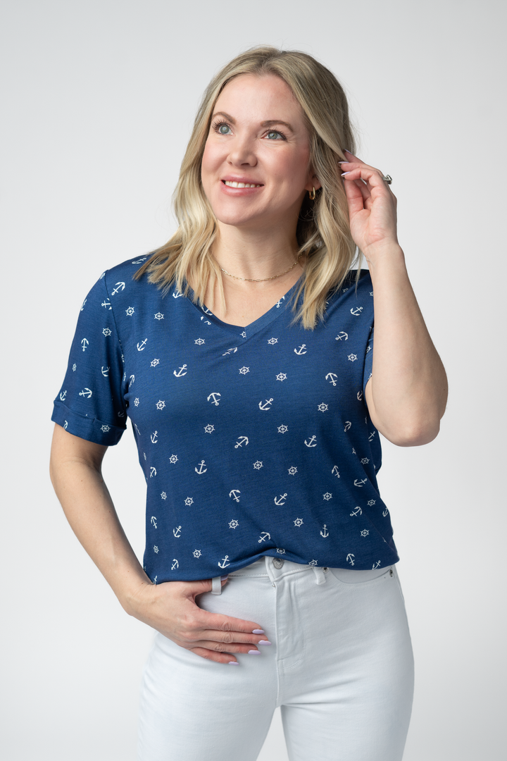 IN STOCK Sophie Top - Nautical Navy