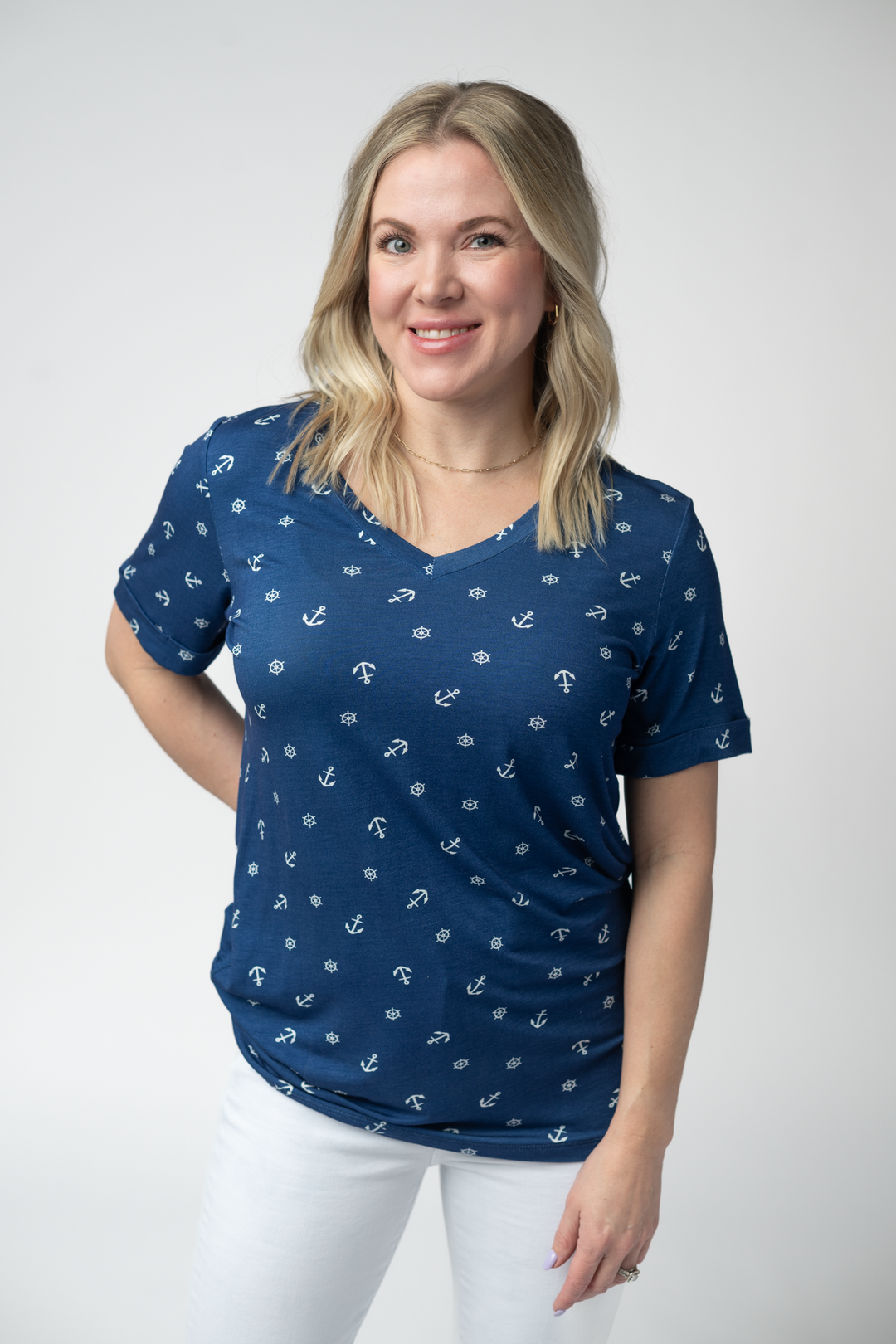 IN STOCK Sophie Top - Nautical Navy
