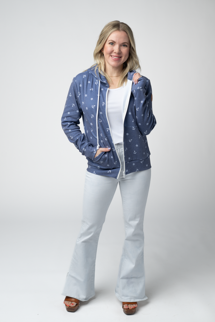 IN STOCK Fullzip Hoodie - Nautical Navy