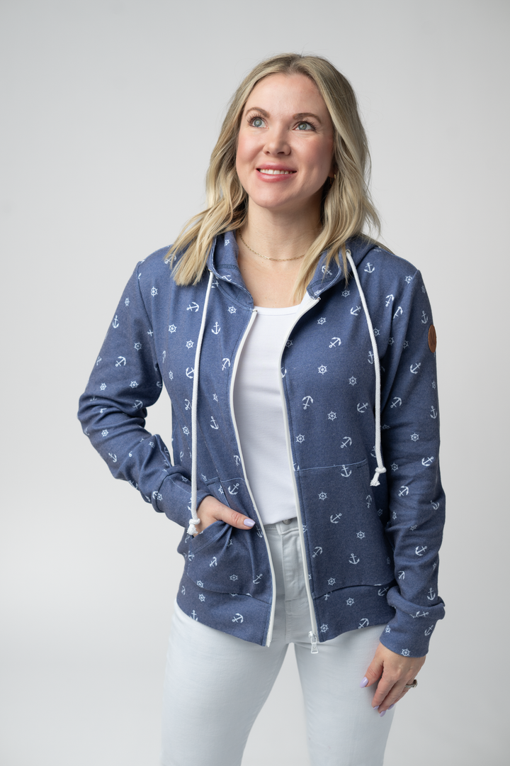 IN STOCK Fullzip Hoodie - Nautical Navy