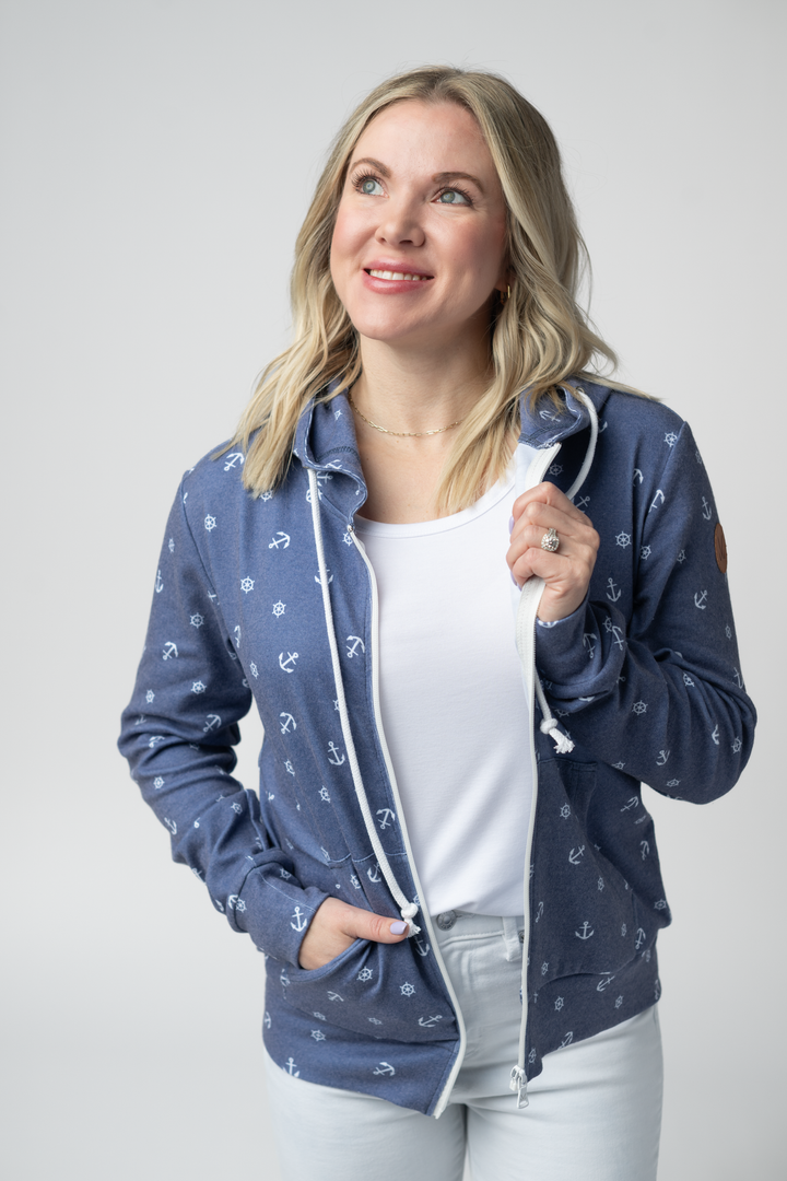 IN STOCK Fullzip Hoodie - Nautical Navy