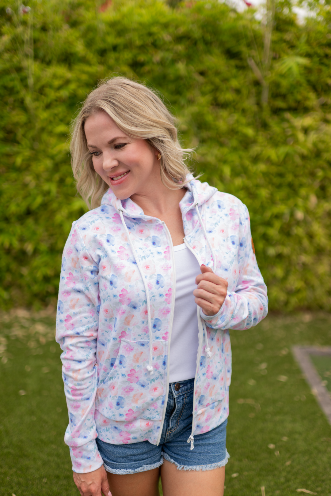 IN STOCK Fullzip Hoodie - Petal Gardens