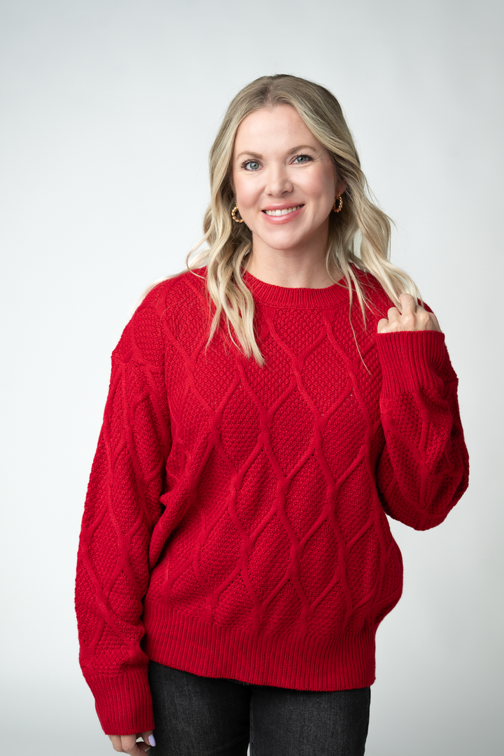 IN STOCK Carson Pullover - Red