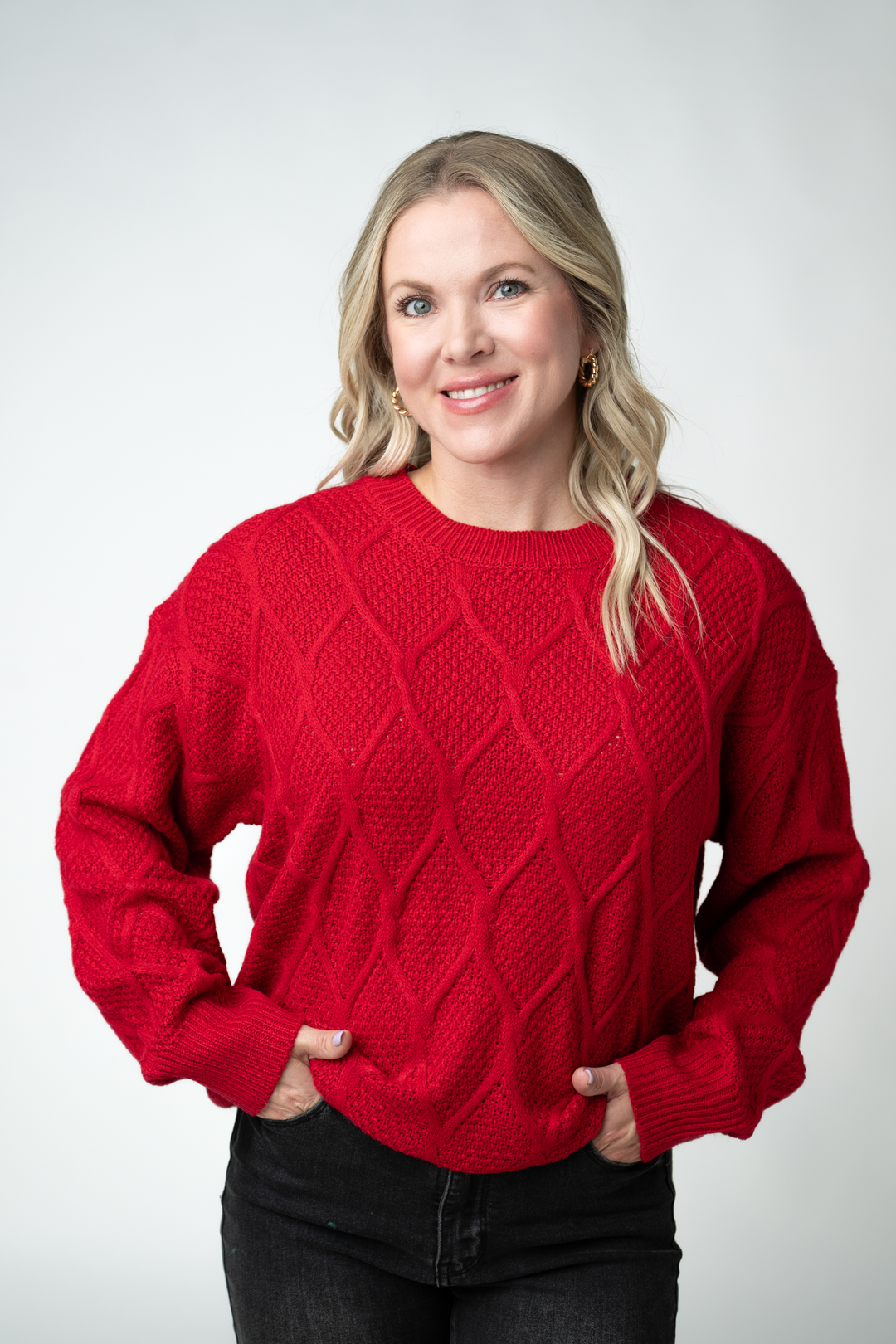 IN STOCK Carson Pullover - Red
