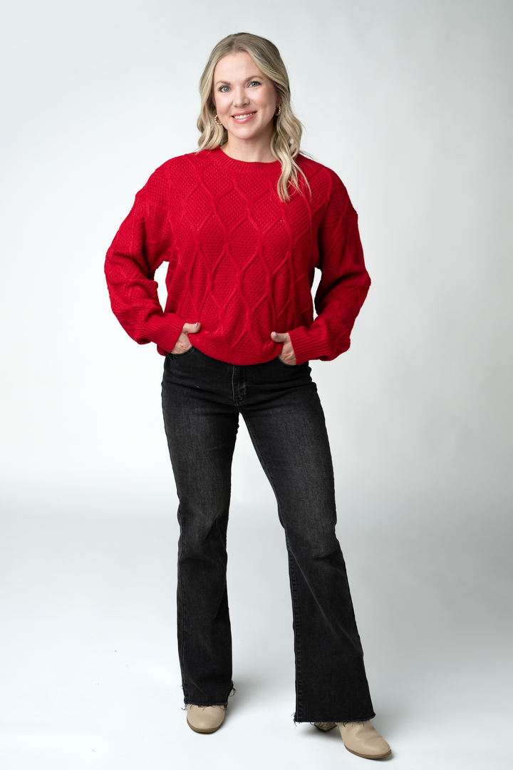 IN STOCK Carson Pullover - Red