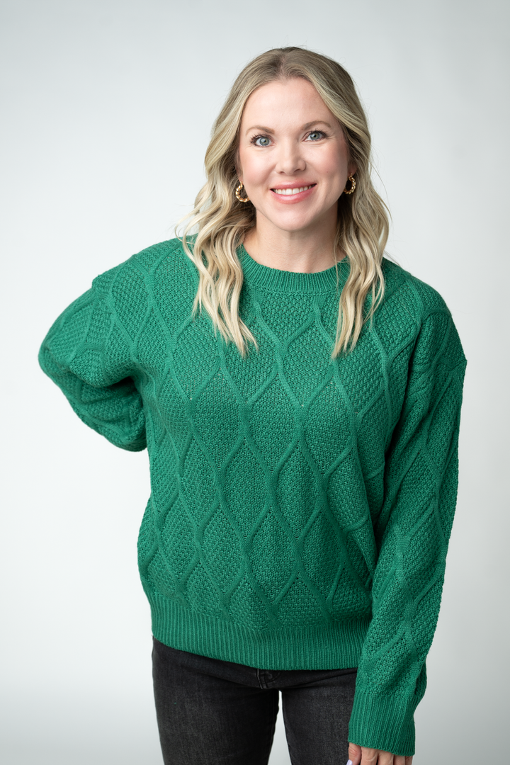 IN STOCK Carson Pullover - Forest Green