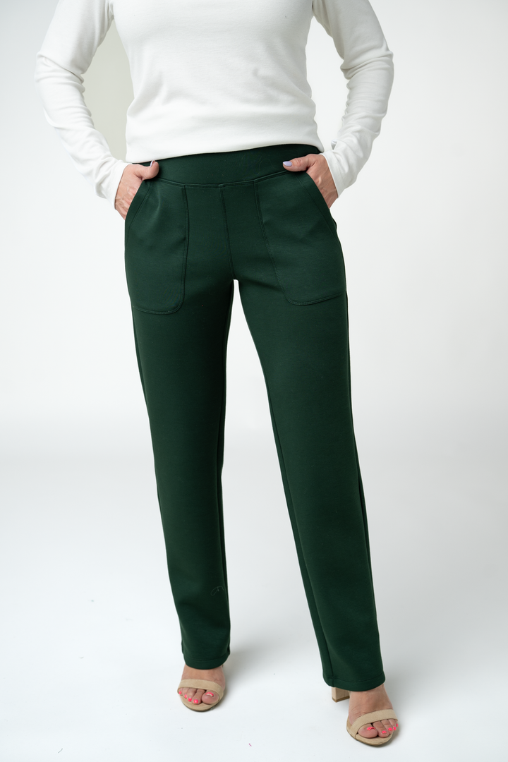 IN STOCK Luxe Ankle Bottoms- Evergreen