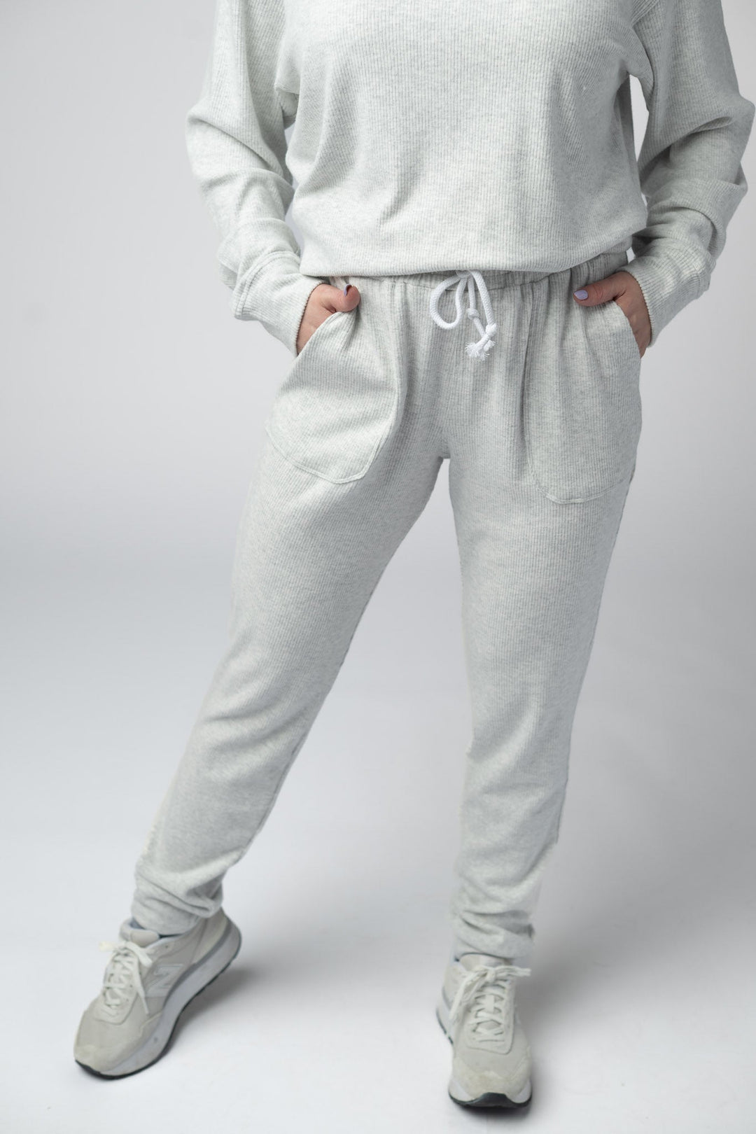 IN STOCK Corrine Joggers - Light Grey