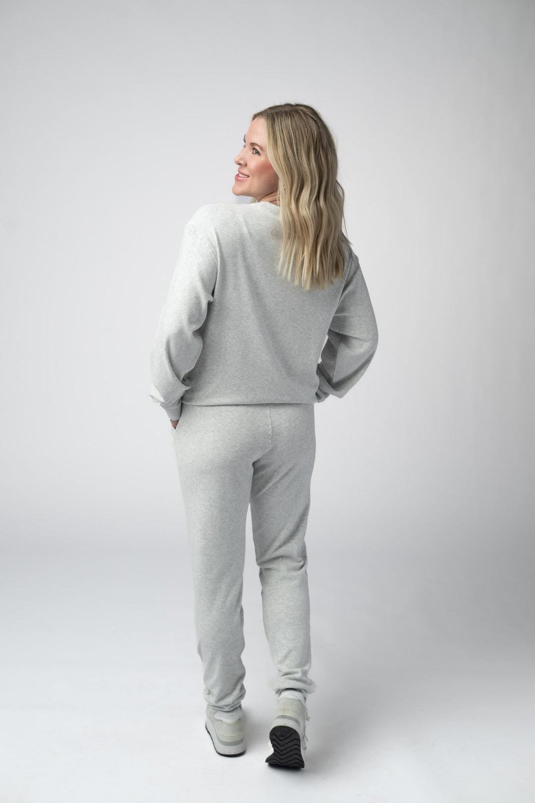 IN STOCK Corrine Joggers - Light Grey