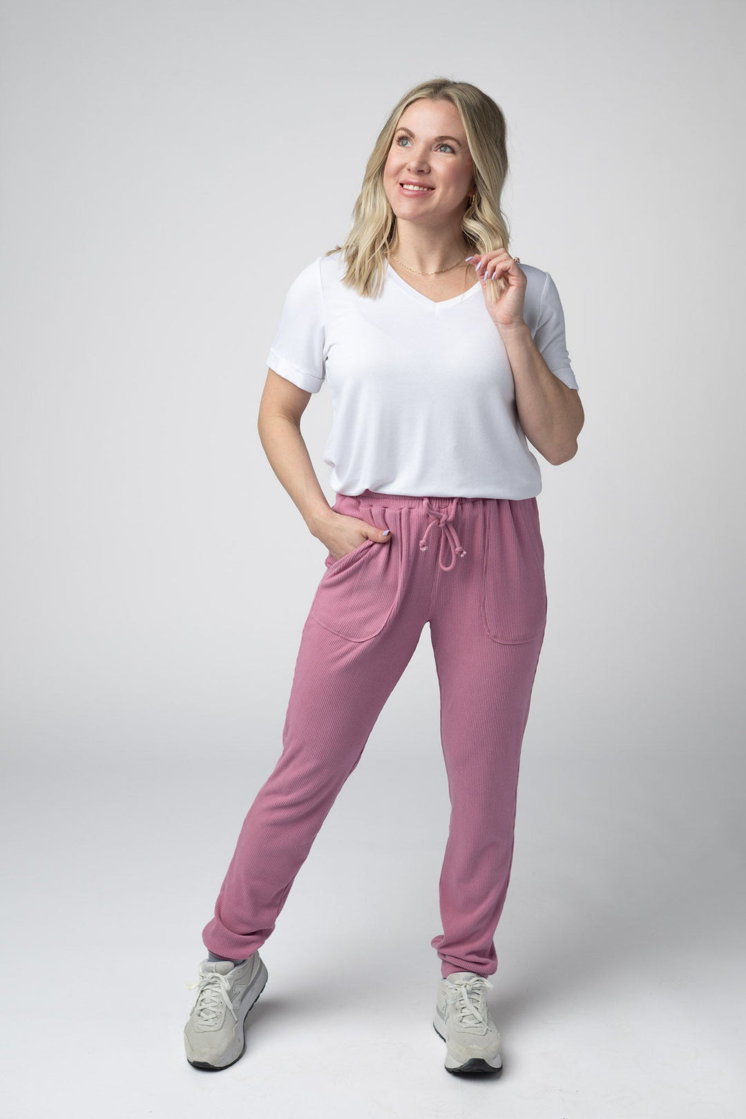 IN STOCK Corrine Joggers - Rose