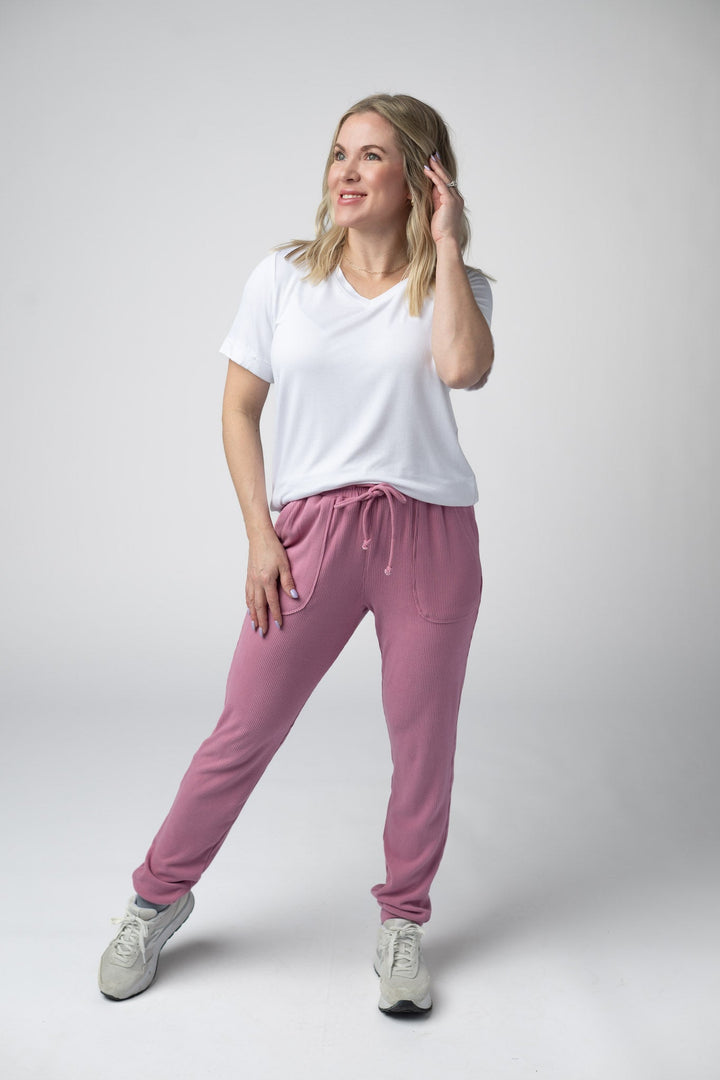IN STOCK Corrine Joggers - Rose