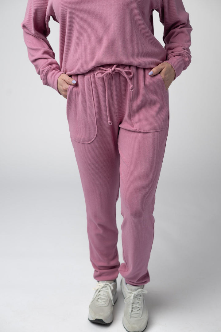 IN STOCK Corrine Joggers - Rose