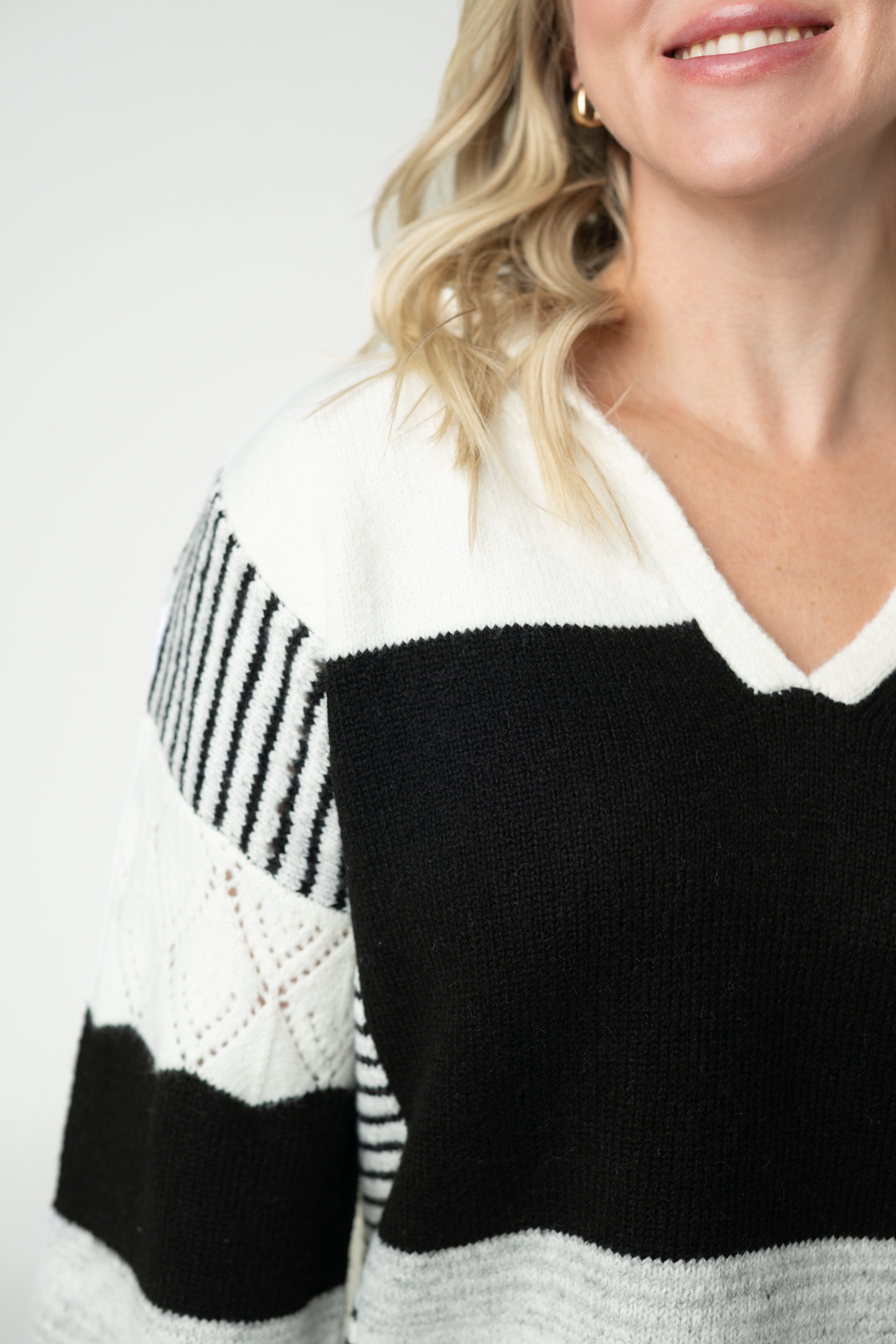 IN STOCK Monochrome Colorblock Hoodie