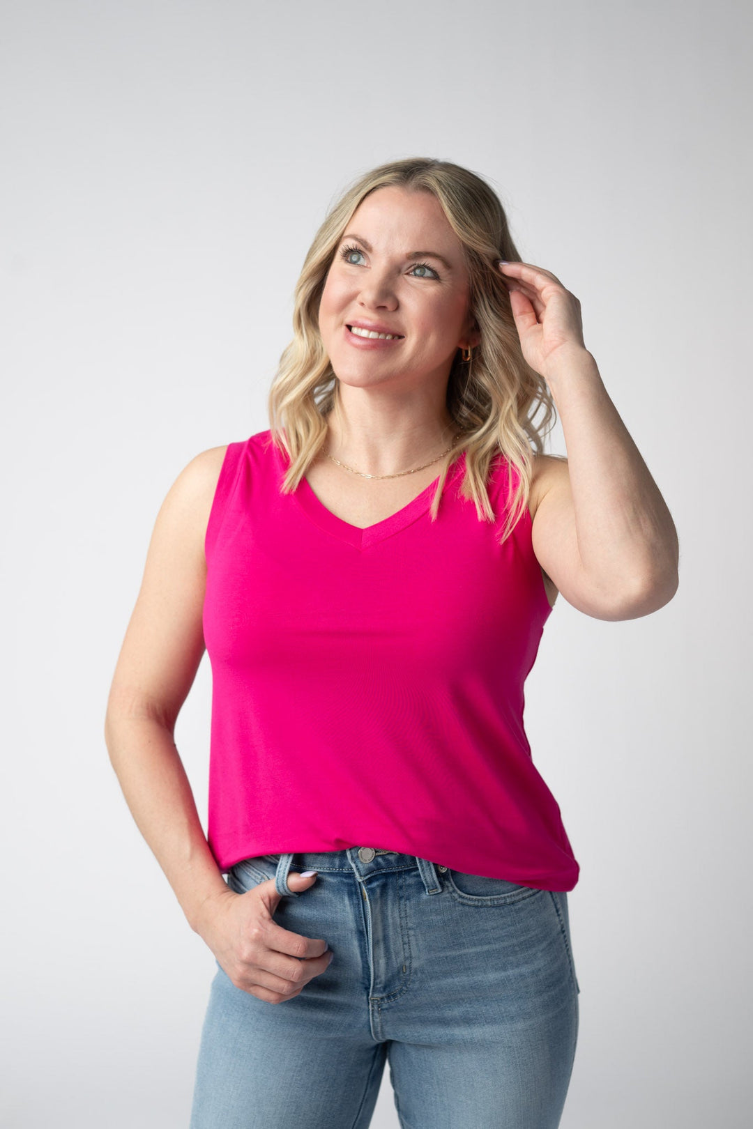 IN STOCK Noelle Tank - Hot Pink