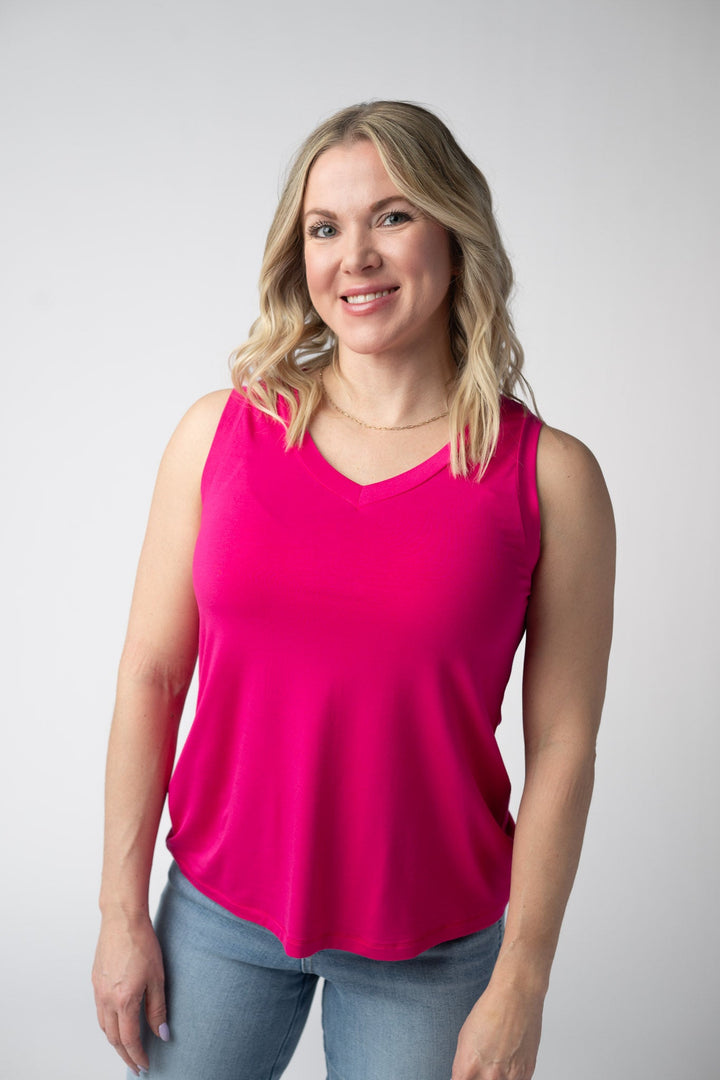 IN STOCK Noelle Tank - Hot Pink