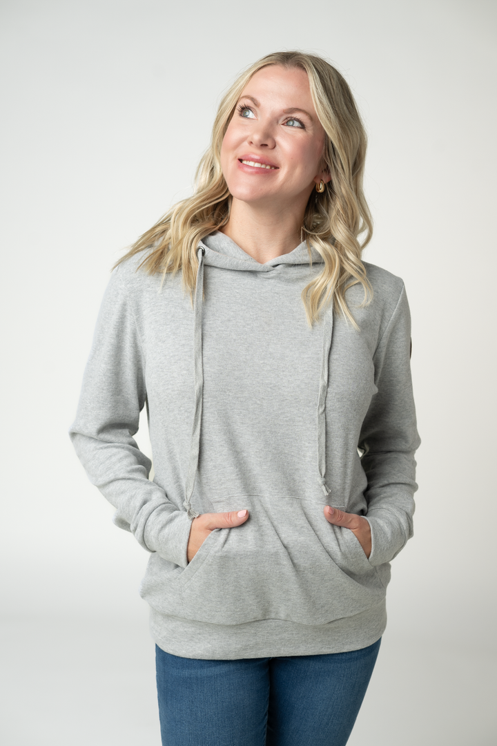 IN STOCK Hailey Hoodie - Light Grey