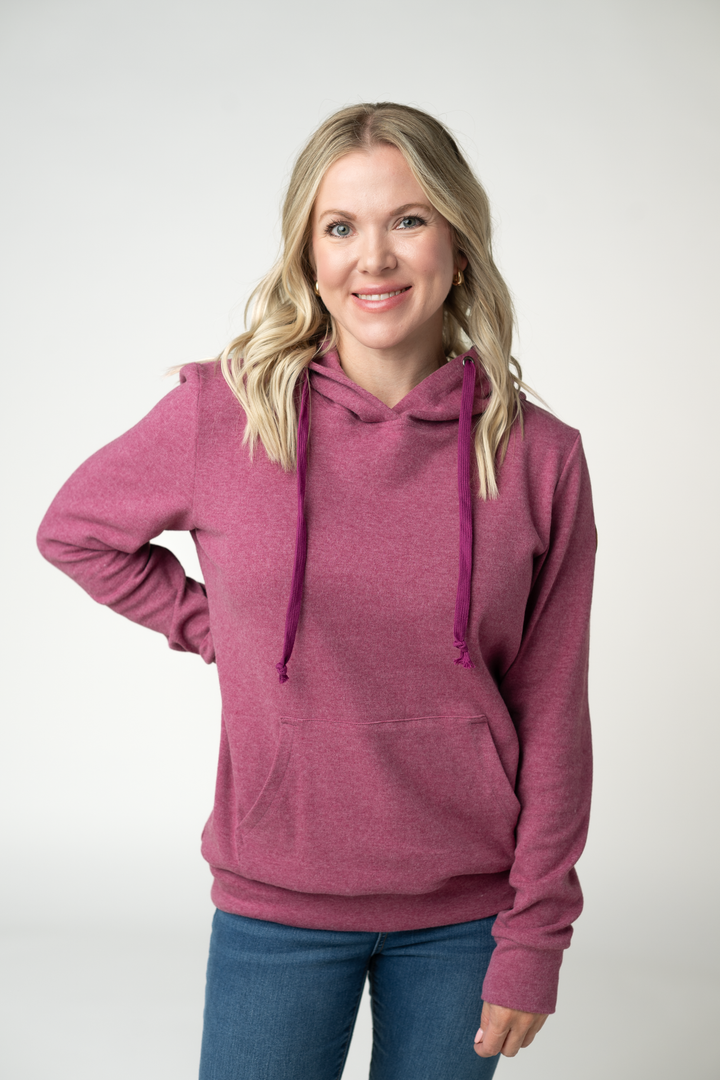 IN STOCK Hailey Hoodie - Raspberry