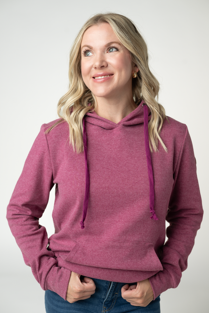 IN STOCK Hailey Hoodie - Raspberry