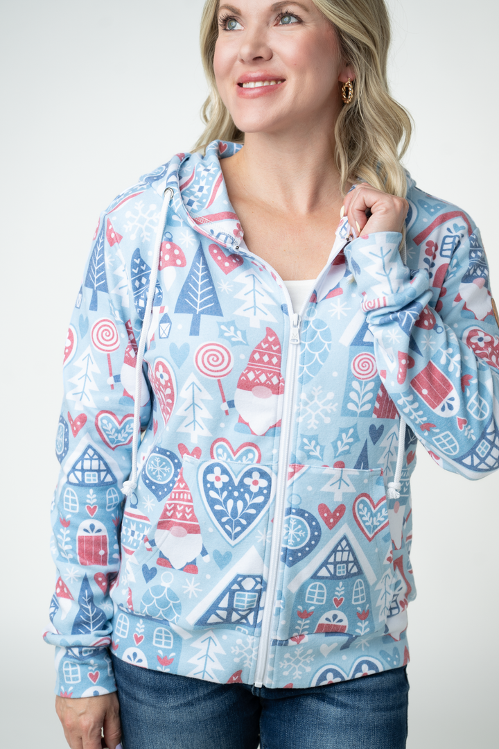 IN STOCK Fullzip Hoodie - Winter Gnome
