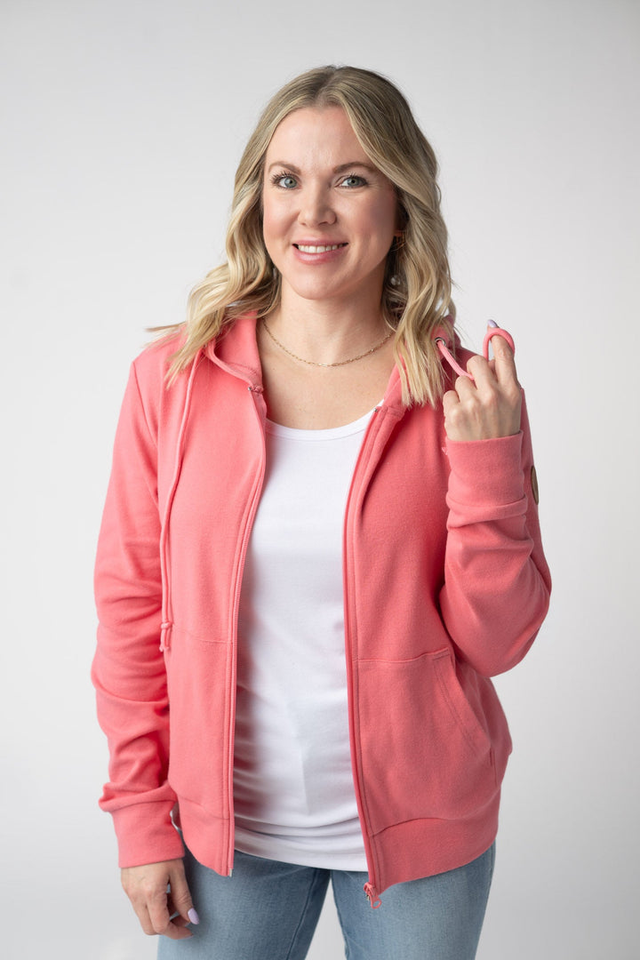 IN STOCK Fullzip Hoodie - Sunkissed Coral