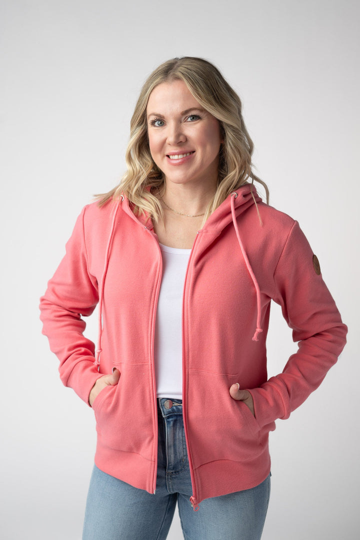 IN STOCK Fullzip Hoodie - Sunkissed Coral