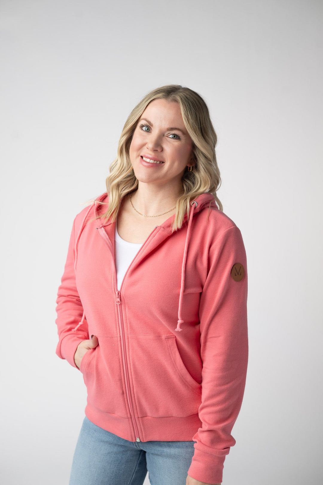 IN STOCK Fullzip Hoodie - Sunkissed Coral
