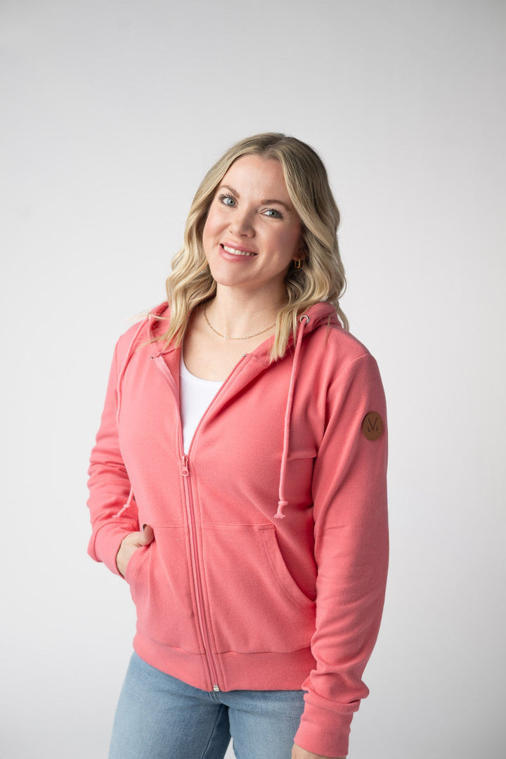 IN STOCK Fullzip Hoodie - Sunkissed Coral