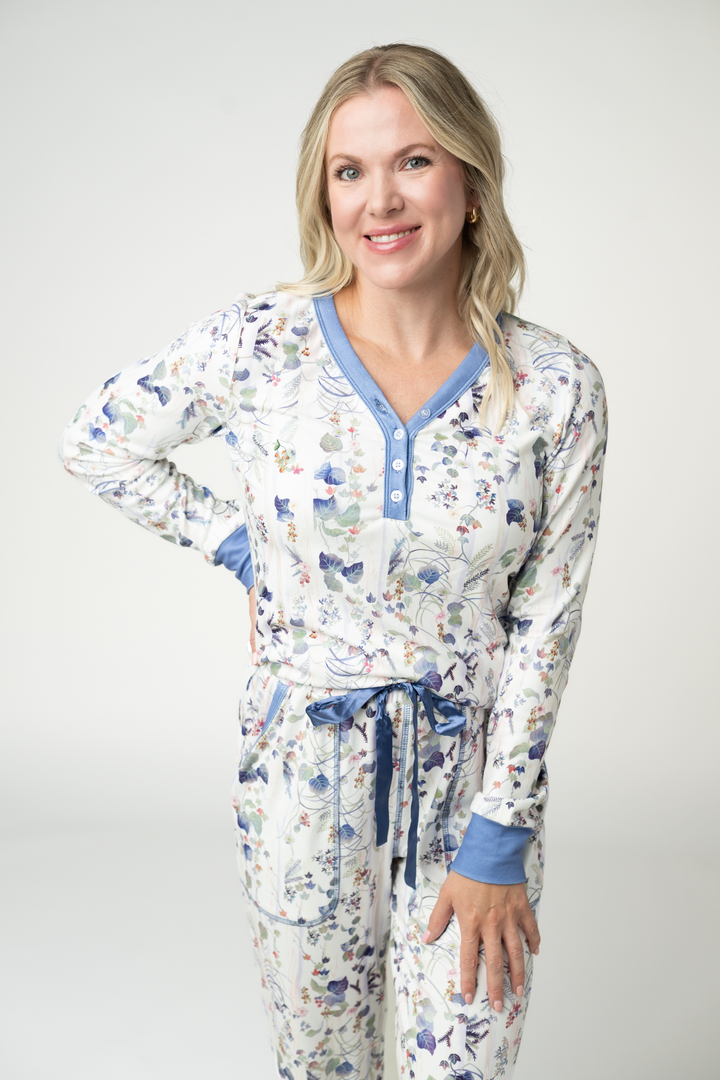 IN STOCK Cozy Pajama Set - Olive Meadow