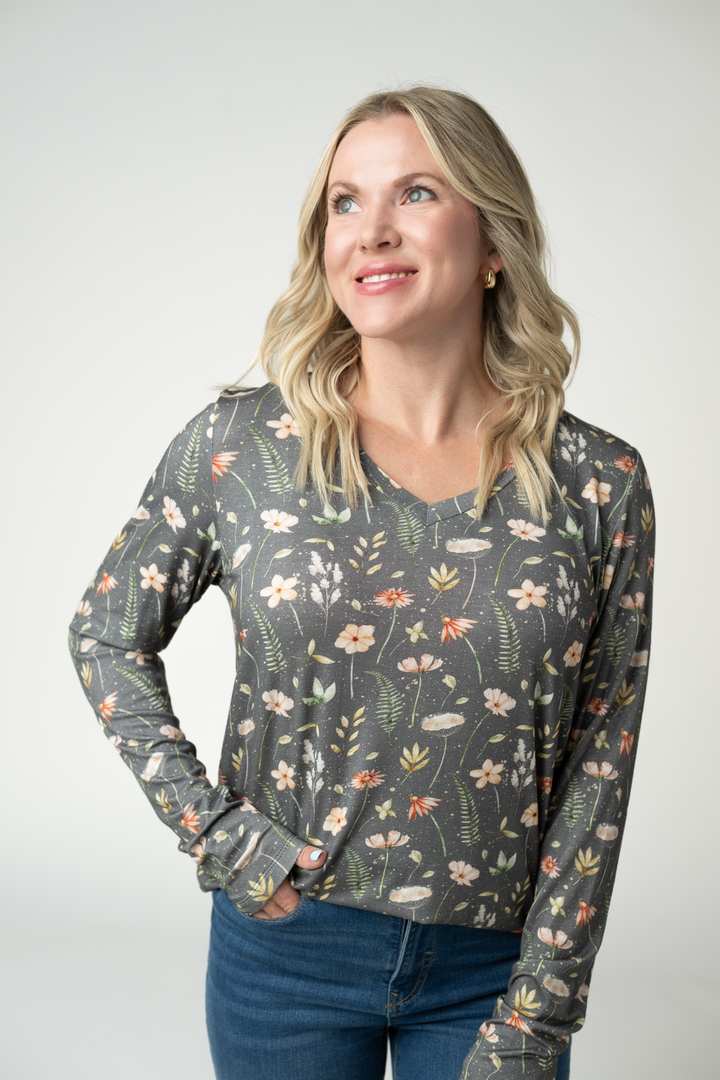IN STOCK Larissa Long Sleeve - Wildflower Meadow
