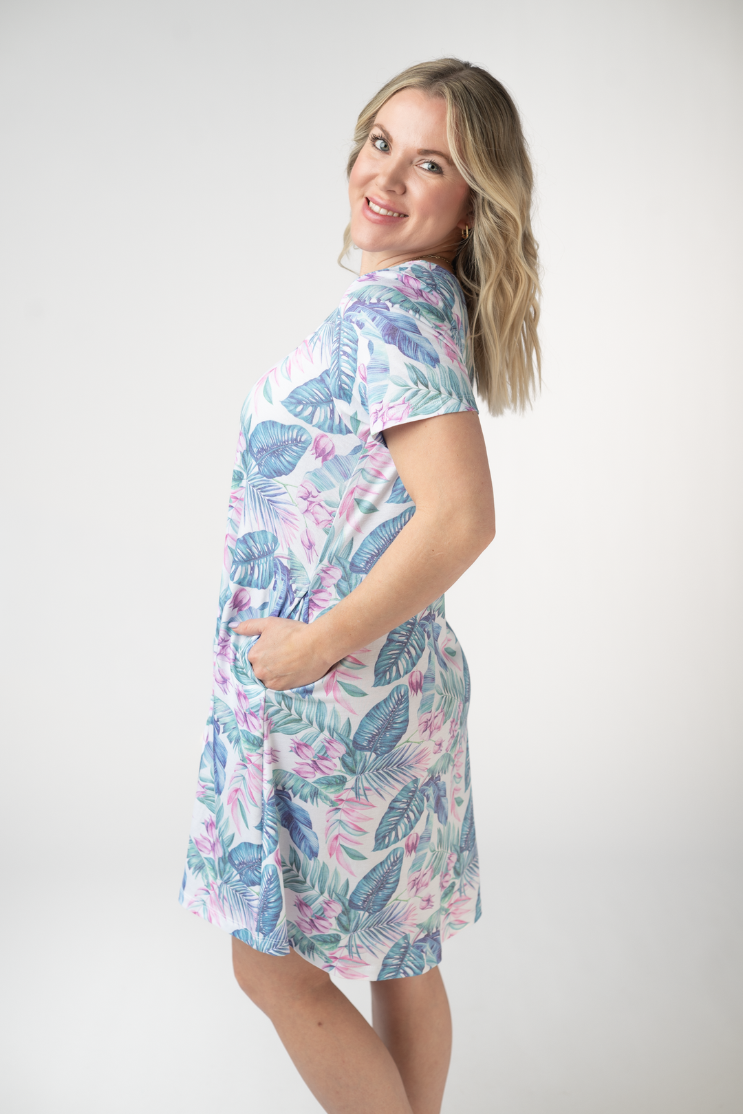 IN STOCK Alicia Dress - Tropical Leaf