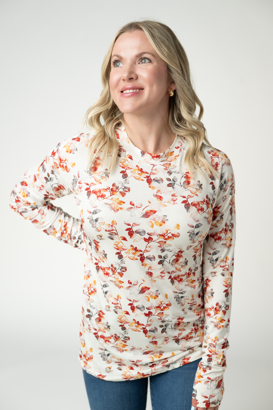 IN STOCK Blair Long Sleeve Top - Autumn Watercolor