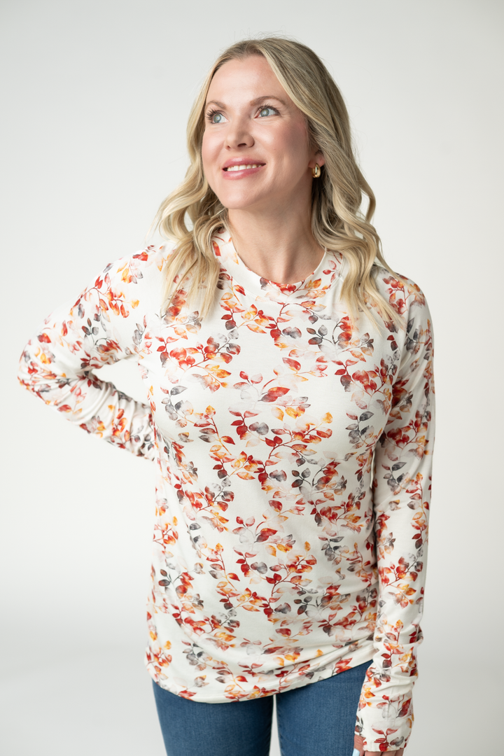 IN STOCK Blair Long Sleeve Top - Autumn Watercolor