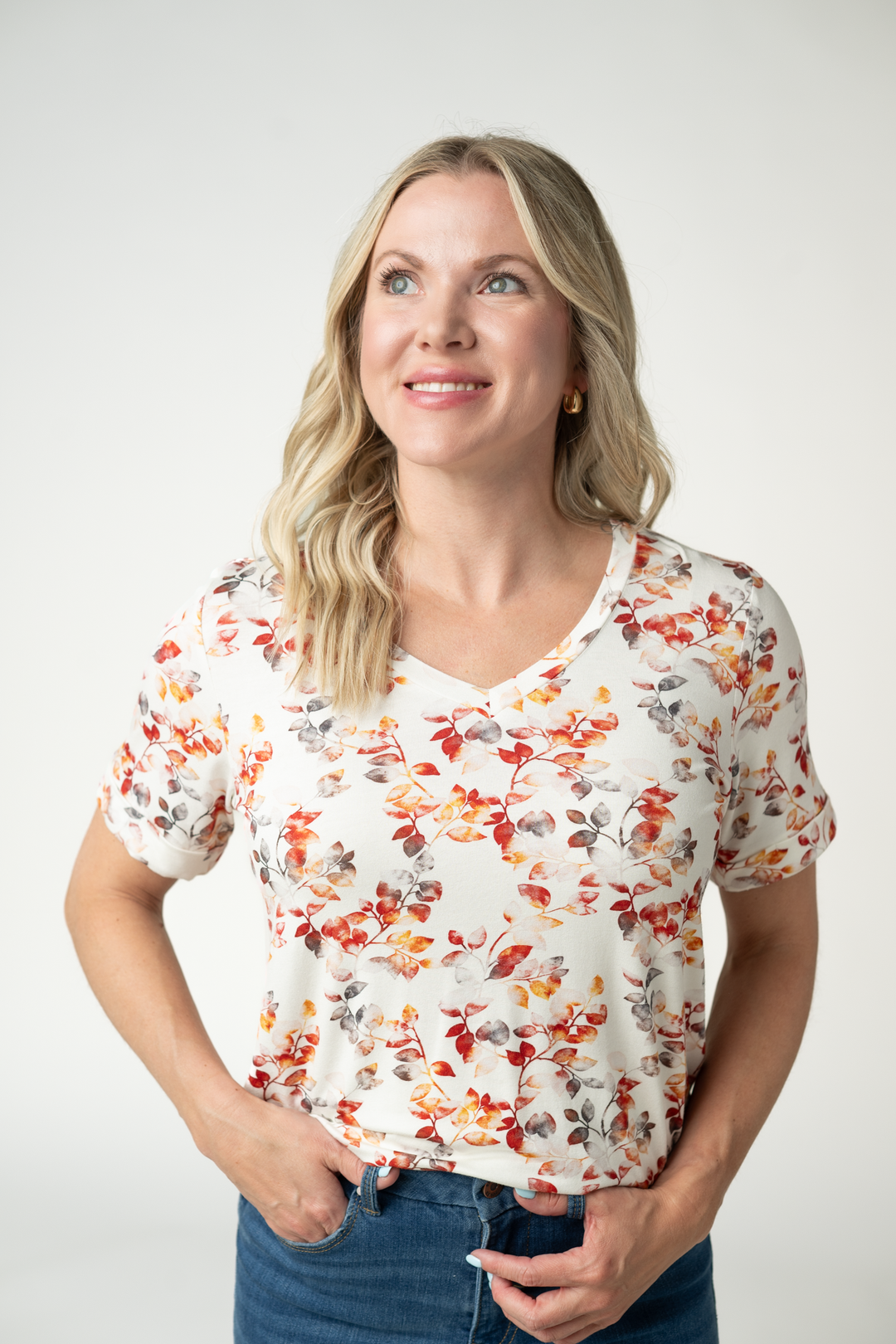 IN STOCK Sophie Top - Autumn Watercolor